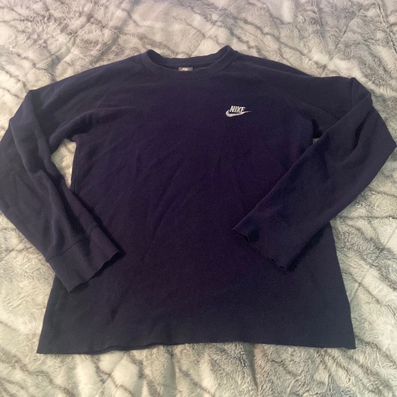 Nike Other - Vintage nike mens waffle knit thermal in navy blue